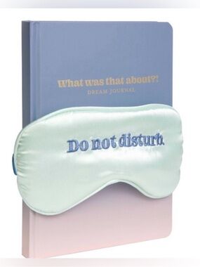 Do Not Disturb Satin Sleep Mask & Dream Journal Set